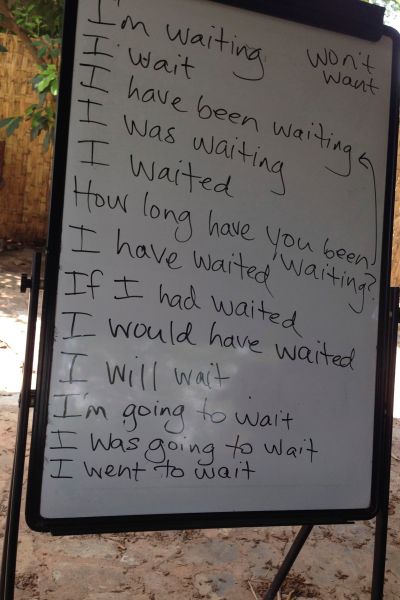 students were able to take the French equivalents of each of these and come up with the correct English -- pretty cool