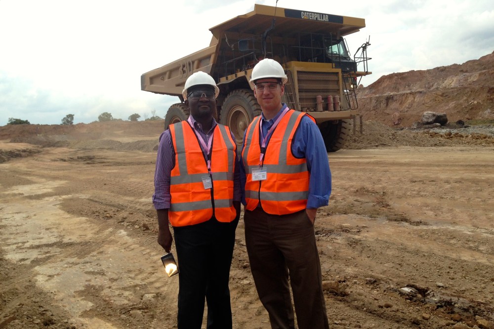 (November) Taking the guys from the Dept of State for a mine tour (I'm the volunteer area warden for the U.S. Embassy, whatever that means)