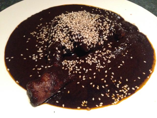 Chicken, chiles, and chocolate - oh my!