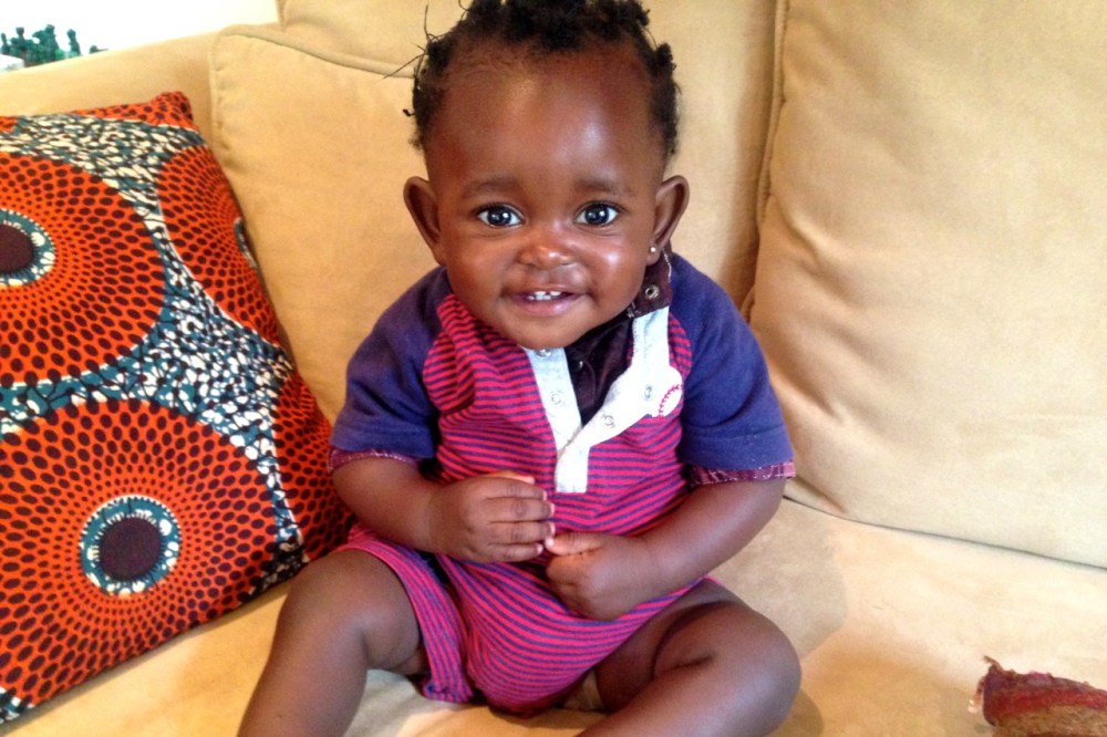 Djeni at my house just days before turning one. Could she possibly be any cuter? I’m totally changing my name to match hers.