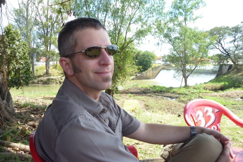 Enjoying a quiet spot next to the dam on yet another repeat visit.
