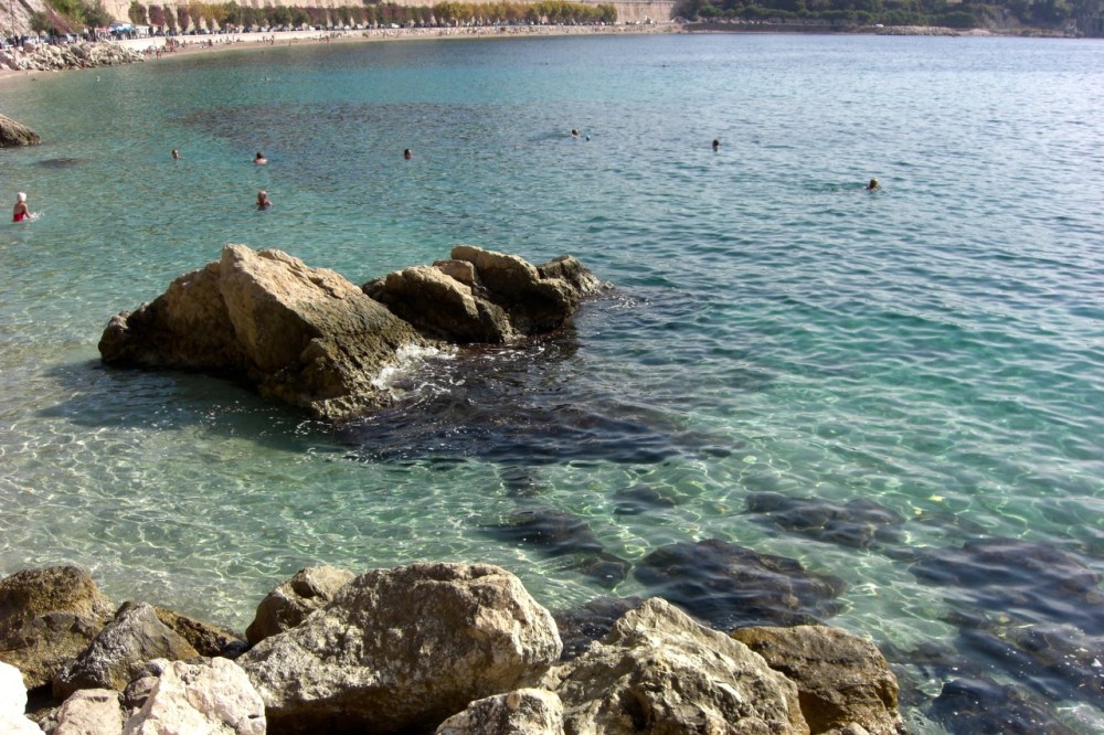 Swimming hole in Villefranche... a bit too cold for me in mid October