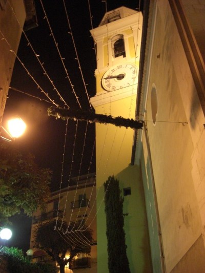 A quiet cobblestone alleyway in Villefranche-sur-Mer