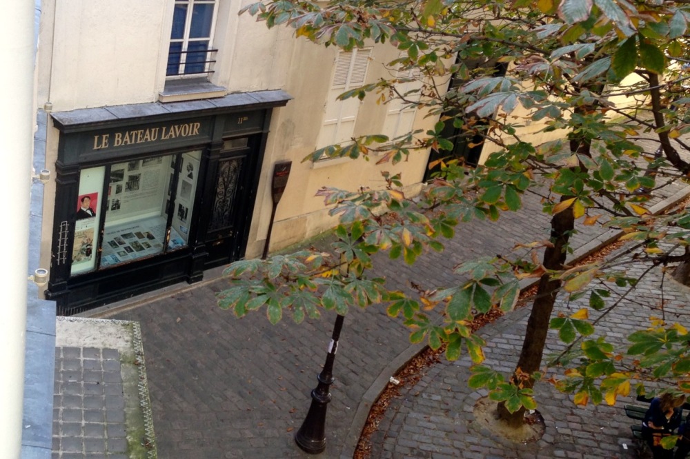 Le Bateau-Lavoir from my window, once Picasso's residence, September 2014
