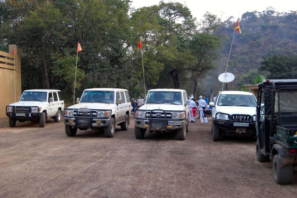 Typical mining camp scene