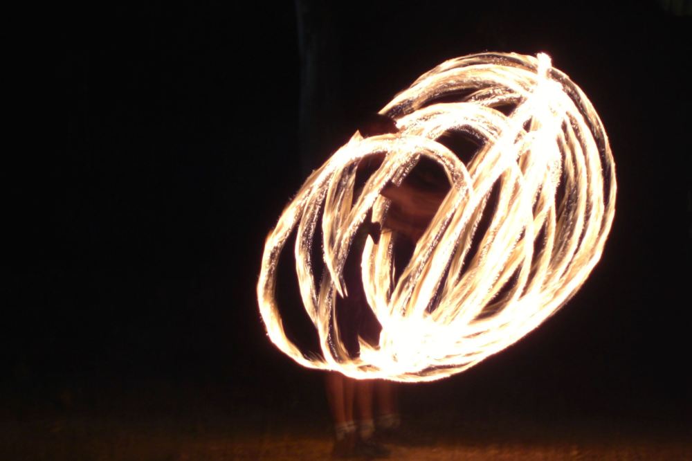 Fire dancing by Willie
