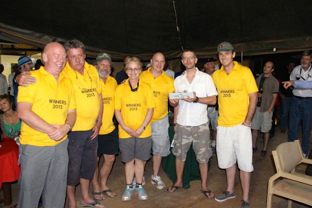 Second place (good guess on the t-shirts)