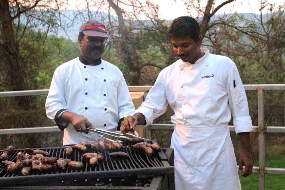 Our catering company and their braai