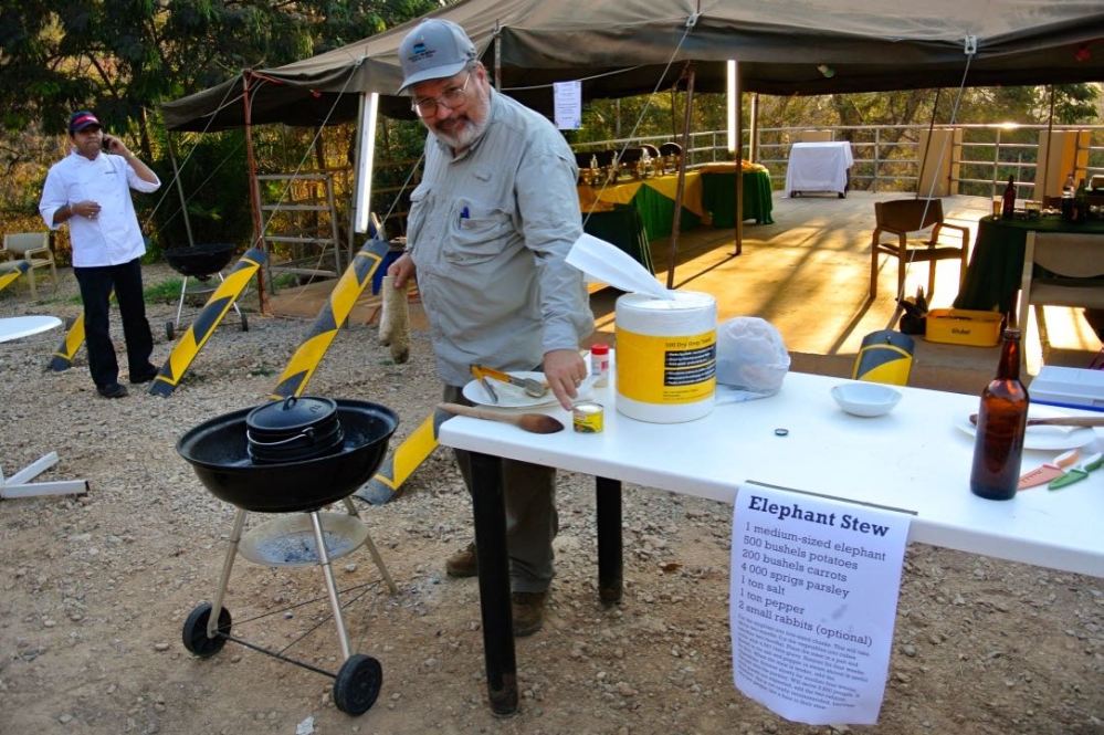 We tried to disguise our repeat effort as "elephant stew"