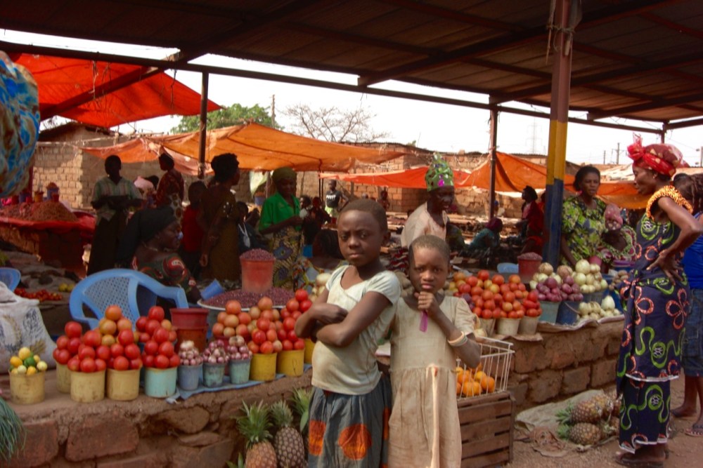 So we usually end up buying our produce at the village market. A linguistic, cultural, and digestive adventure!