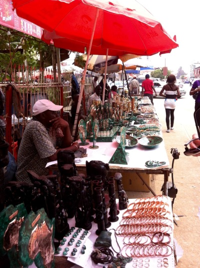 Another outdoor malachite market, downtown Lubumbashi, September 2013. This one is less crazy-making than Ruashi, but only slightly.