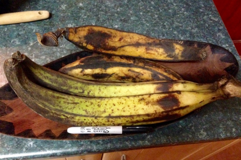 Two kinds of plantains here