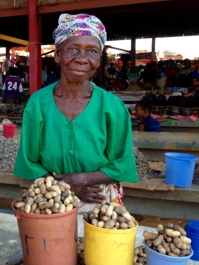 One of our favorite ladies from the local Fungurume market. She's always there selling something (peanuts, lately) with a huge smile for us.