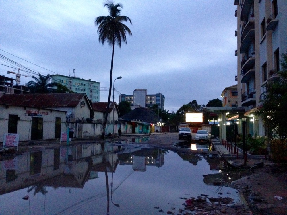 We kept ourselves occupied taking photos of our view up the street...